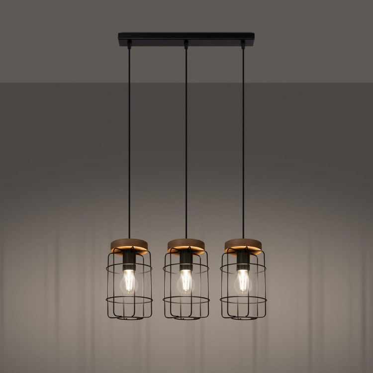 Lampa wisząca GOTTO 3L z żarówkami led