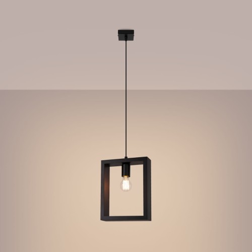 Lampa wisząca ARIES wenge z żarówką LED