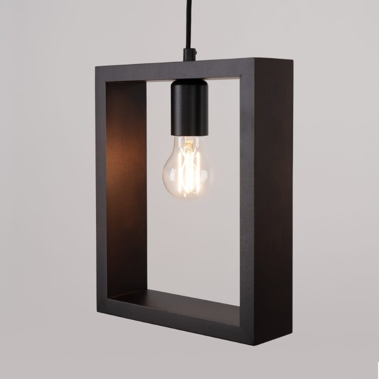 Lampa wisząca ARIES wenge z LED filament