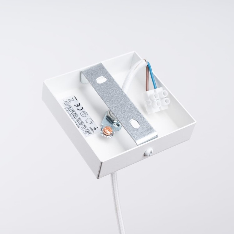 Lampa wisząca ARIES biała podłączenie