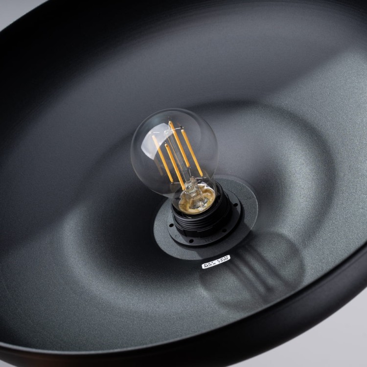 Lampa wisząca INDY czarna z gniazdem E27