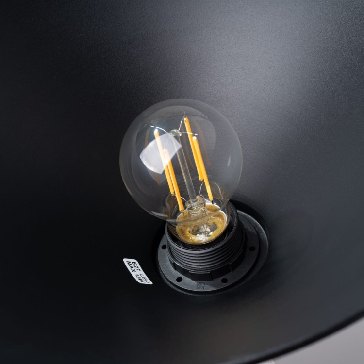 Lampa wisząca ZUMA czarna z gniazdem E27