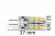 Żarówka led G4 24SMD 2835H Silicon Ciepła 3,2W/320lm 230V wymiary