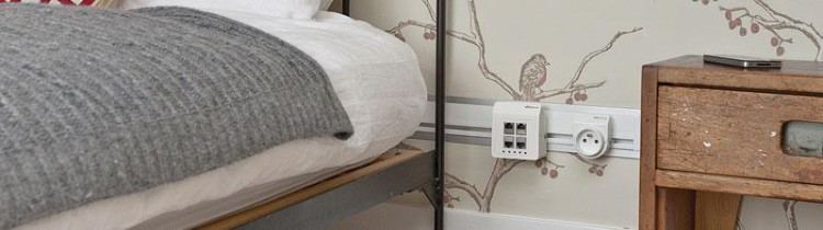 Gniazdo Switch Ethernet białe zastosowanie