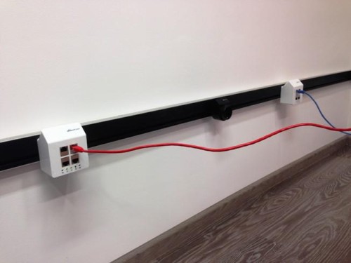 Gniazdo Switch Ethernet białe