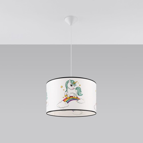Lampa wisząca UNICORN 40 pod sufitem