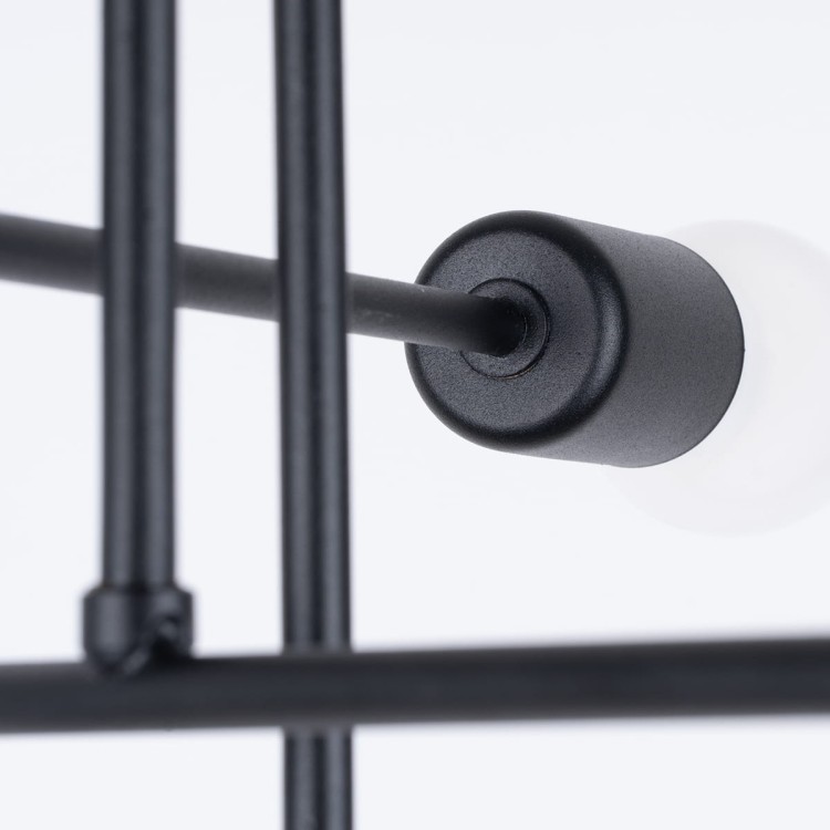 Żyrandol NORAH 6R czarny widok oprawy