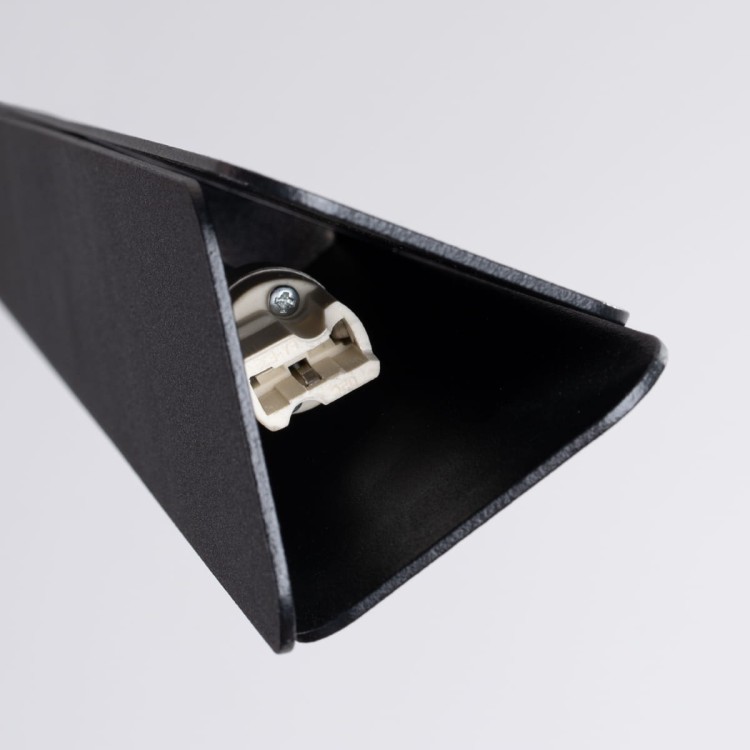 Lampa wisząca PRYSM 3P czarna trzonek G9