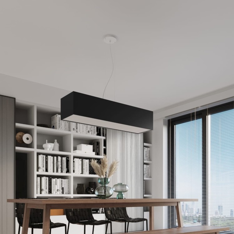 Żyrandol SANTA 120 czarny salon