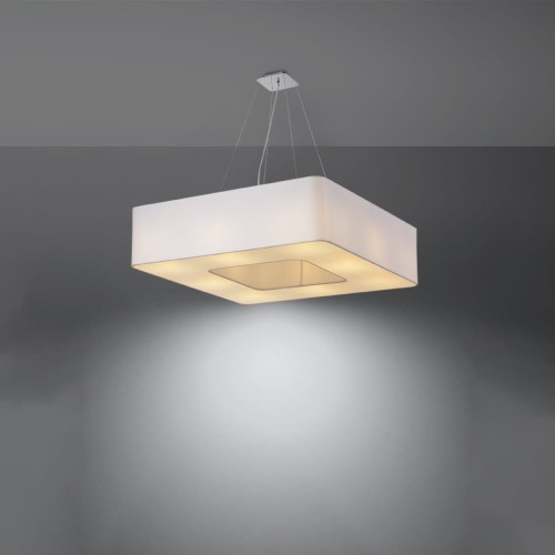 Żyrandol URANO 80 biały z żarówkami LED