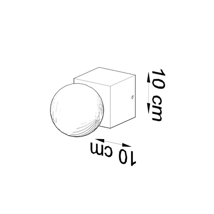 Kinkiet ARIZ naturalne drewno wymiar