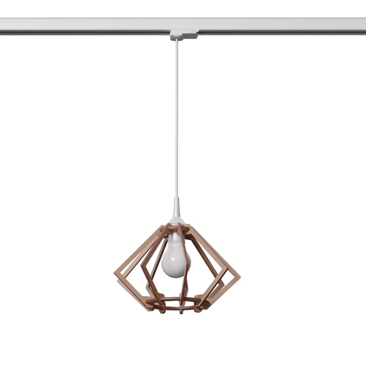 Lampa wisząca POMPELMO naturalne drewno