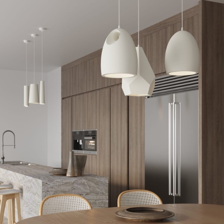 Lampa wisząca ceramiczna BUKANO w kuchnio-jadalni