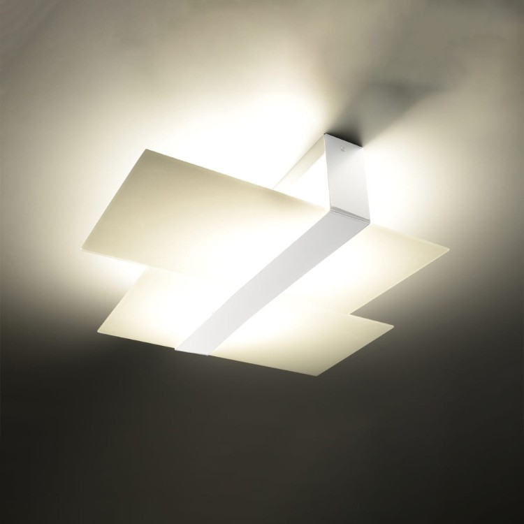 Plafon MASSIMO biały z żarówkami LED