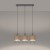 Lampa wisząca GIZUR 3L z żarówkami LED