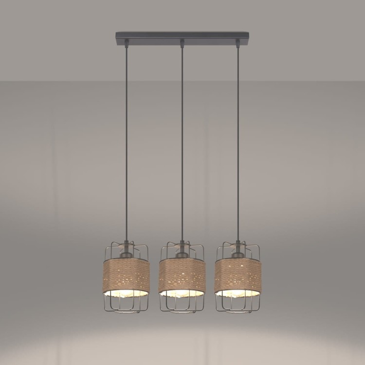 Lampa wisząca GIZUR 3L z żarówkami LED