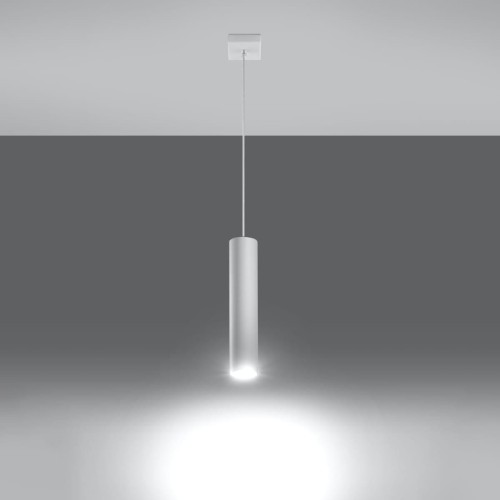 Lampa Wisząca LAGOS 1 biały z żarówką LED