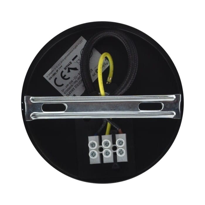 Podsufitka oprawki industrialnej E27 metalowej loft mosiądz z kostką elektryczną