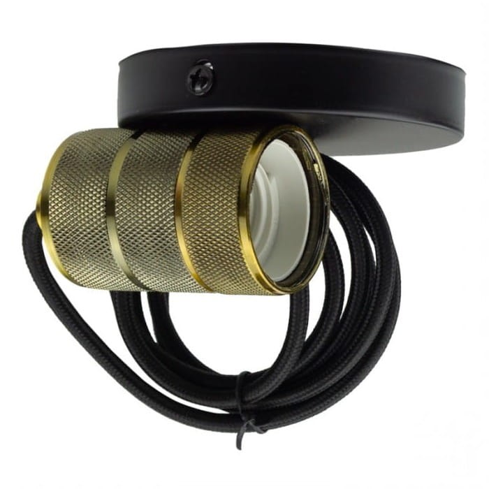 Oprawka sufitowa E27 metal loft vintage mosiądz