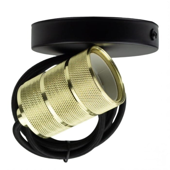 Oprawka sufitowa E27 metal loft vintage złoto