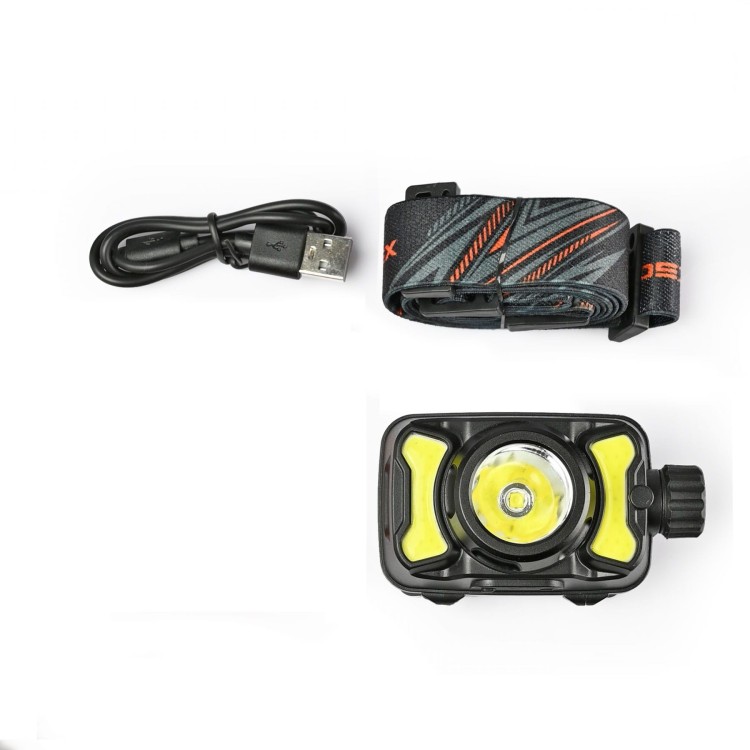 Latarka LED czołowa H147 z przewodem USB-C
