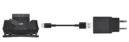 Latarka LED czołowa H045Z 270lm/5000K sposób ładowania kabel USB