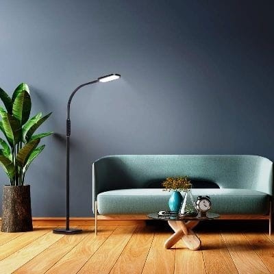 Lampa LED podłogowa czarna WW NW DW - wykorzystanie