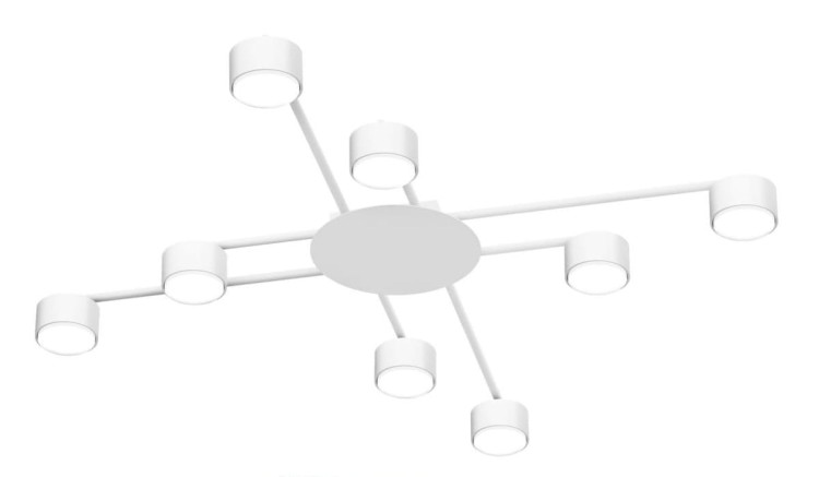 Oprawa sufitowa 8xLED GX53 biała