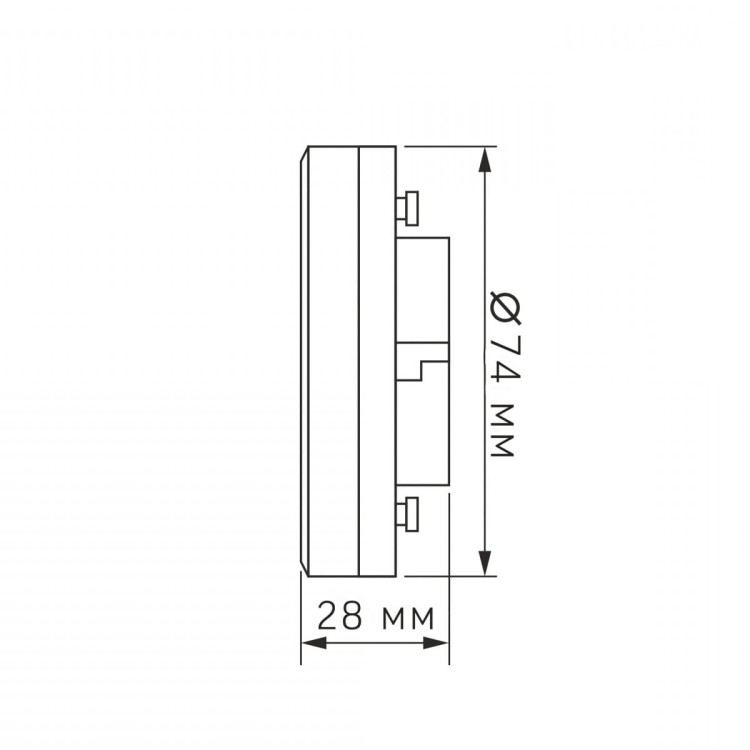 Żarówka LED GX53 10W/950lm NW ściemnialna DIM wymiary