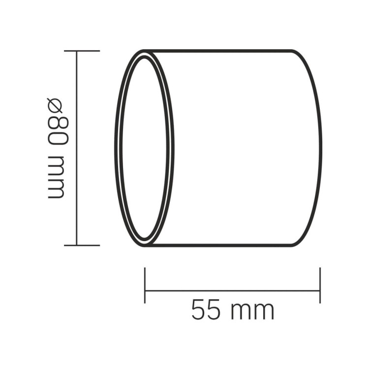 Oprawa sufitowa LED GX53 biała wymiary