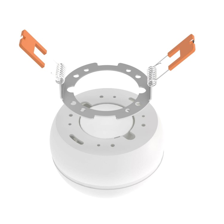 Kulista sufitowa LED GX53 biała z uchwytami do mocowania w regipsie