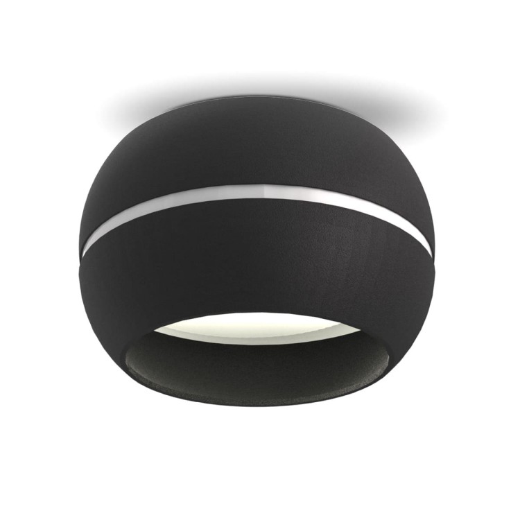 Oprawa sufitowa LED GX53 czarna kulista