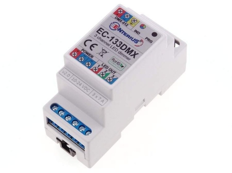 Sterownik RGB / ściemniacz LED EC-133 DMX Enterius