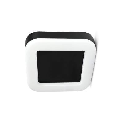 Wdoodporny plafon LED 15W/1600 lm NW kwadrat czarny