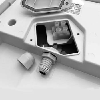 Wdoodporny plafon  LED 15W/1600 lm sposób podłączenia