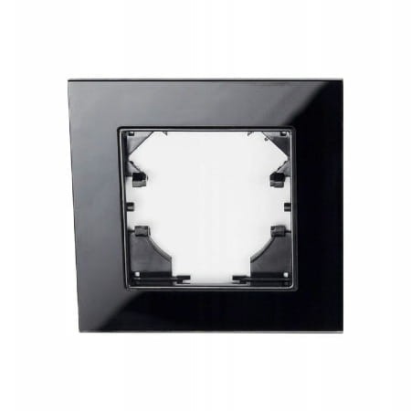 Ramka szklana pojedyncza czarna