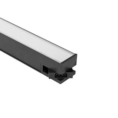 Oprawa liniowa LED 50W/5000lm NW 120 cm czarna widok konektora
