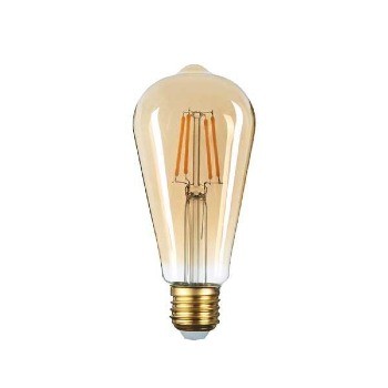 Żarówka LED E27 Filament 8W/700lm Łezka Amber WW Ciepła