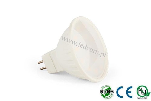 Żarówka LED MR16 SMD2835 230V 7W/630lm Ciepła