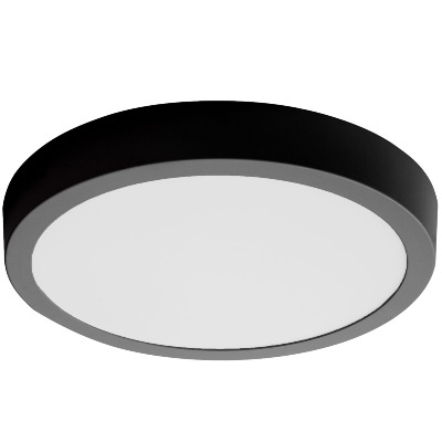 Panel LED czarny natynkowy okrągły 24W/2160lm NW