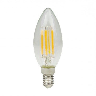 Żarówka LED E14 COG 6W/720lm filament świeca barwa światła ciepła