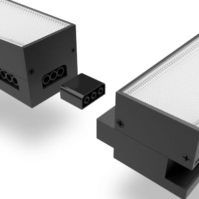 Oprawa liniowa LED 50W/5000lm NW 120 cm czarna sposób podłączenia konektora