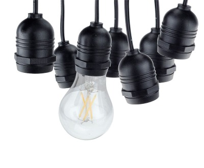 Girlanda łańcuch z oprawami E27/6 metrów