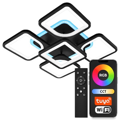 Lampa LED 72W/7900 lm "Geometric Penta Square" Tuya Smart