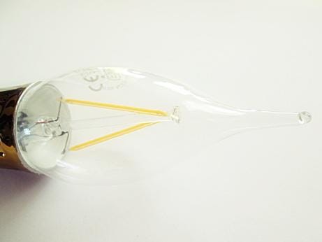 Żarówka Led E14 COG Filament Edison Świeca Złota Ciepła 3W/300lm