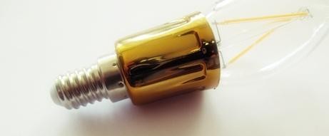 Żarówka Led E14 3W/300lm Filament Edison Świeca Złota WW