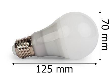 Żarówka Led E27 22SMD 5730H Ciepła 12W/1080lm wymiary