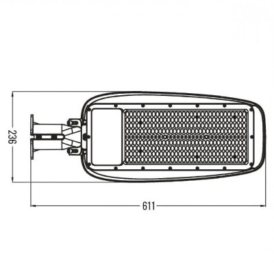Lampa liczna LED 200W/26000lm NW wymiary