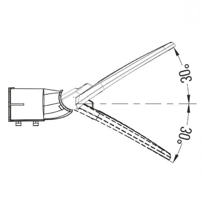 Lampa uliczna LED 200W/26000lm NW ustawienia kąta świecenia