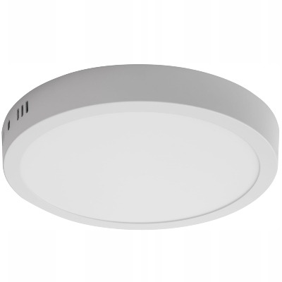 Panel LED natynkowy okrągły 24W/2160lm WW